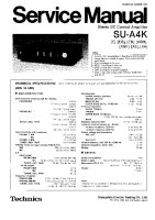 Technics - SUA-4-K - Service manual 